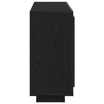 Servírovací Skříň Černý Dub 92 X 35 X 75 Cm Kompozitní Dřevo