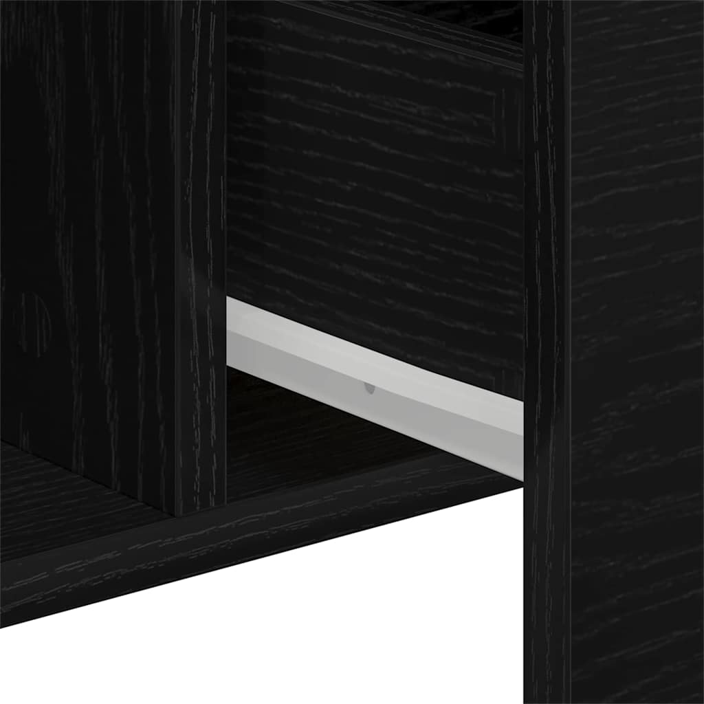 Servírovací Skříň Černý Dub 100 X 36 X 60 Cm Kompozitní Dřevo