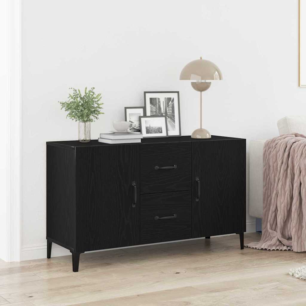 Servírovací Skříň Černý Dub 100 X 36 X 60 Cm Kompozitní Dřevo