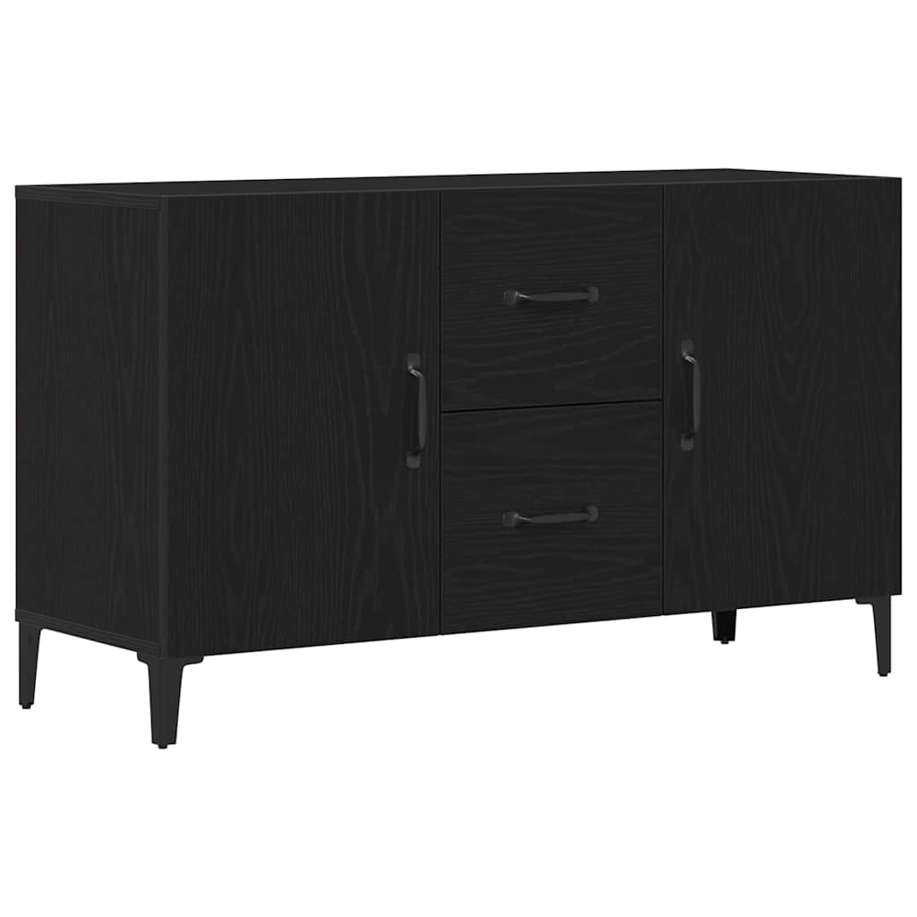 Servírovací Skříň Černý Dub 100 X 36 X 60 Cm Kompozitní Dřevo