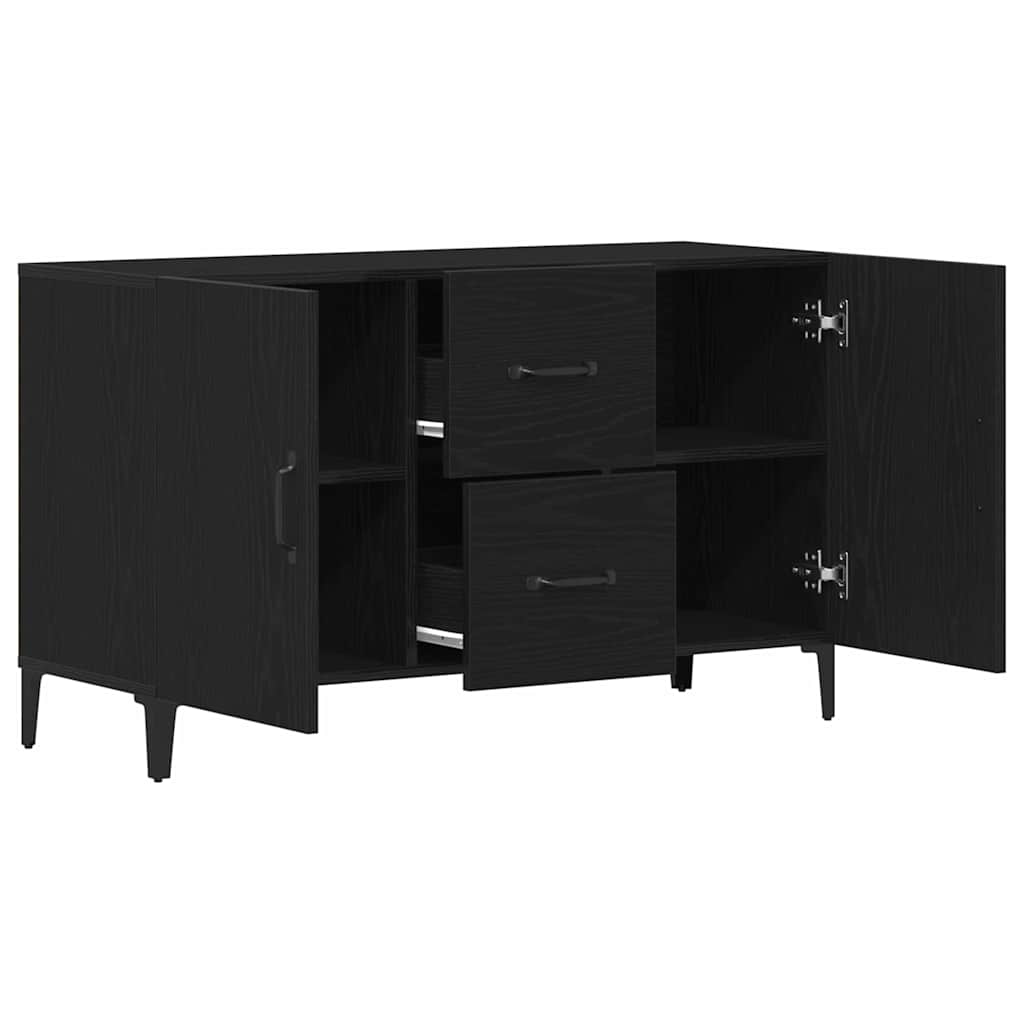 Servírovací Skříň Černý Dub 100 X 36 X 60 Cm Kompozitní Dřevo