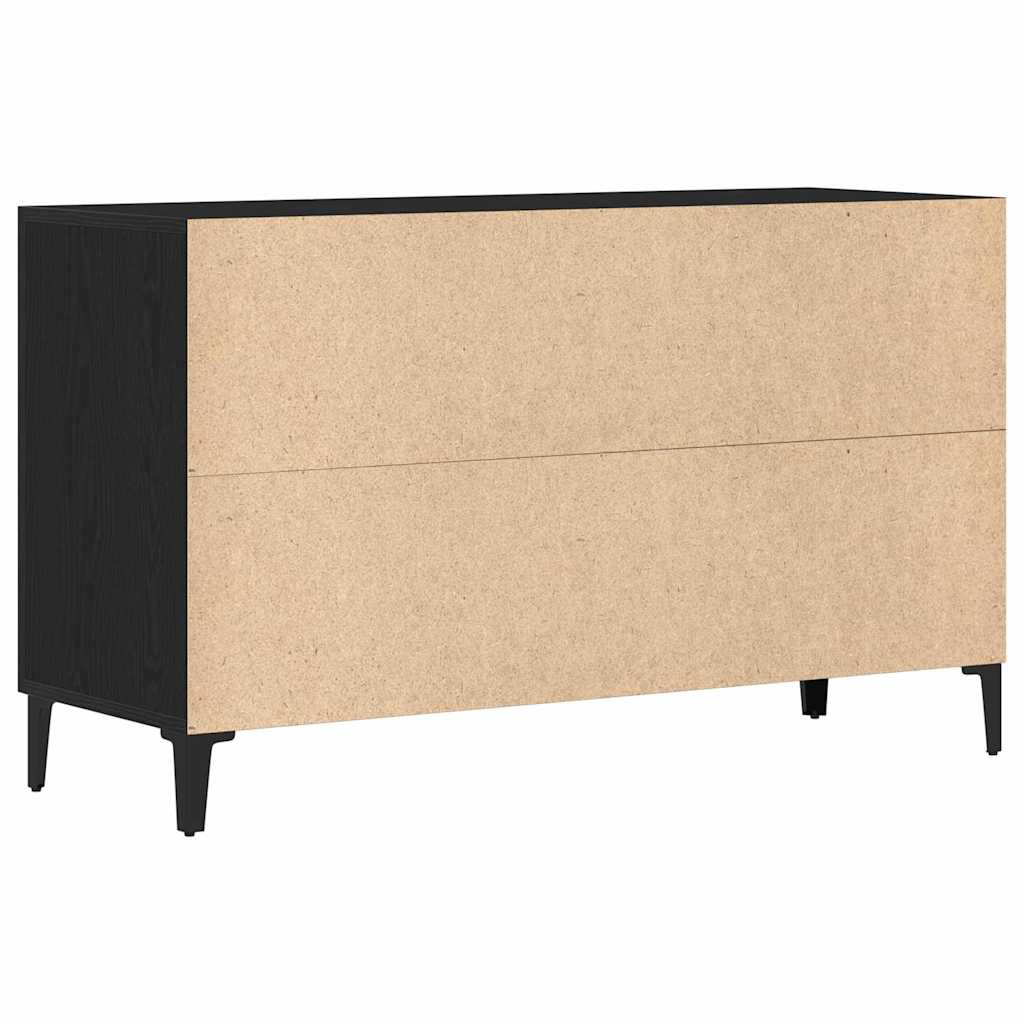 Servírovací Skříň Černý Dub 100 X 36 X 60 Cm Kompozitní Dřevo