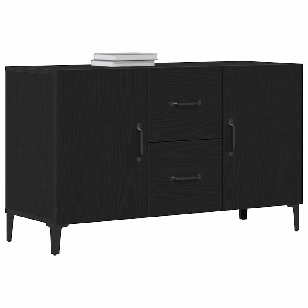 Servírovací Skříň Černý Dub 100 X 36 X 60 Cm Kompozitní Dřevo