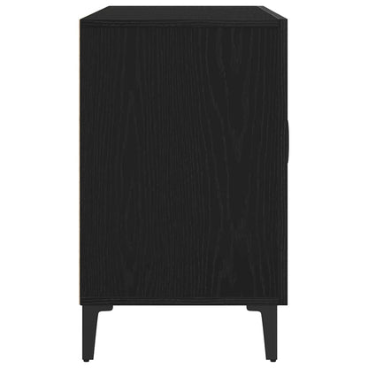 Servírovací Skříň Černý Dub 100 X 36 X 60 Cm Kompozitní Dřevo