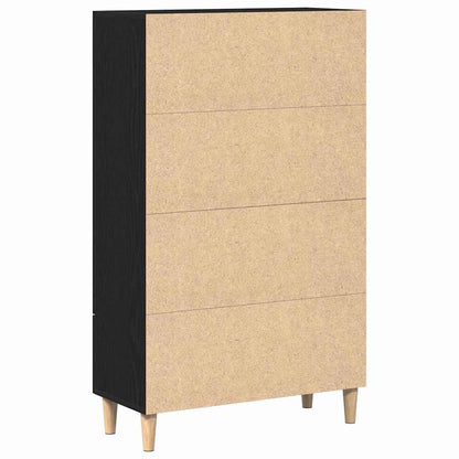 Vysoký Bufet Černý Dub 70 X 31 X 115 Cm Kompozitní Dřevo
