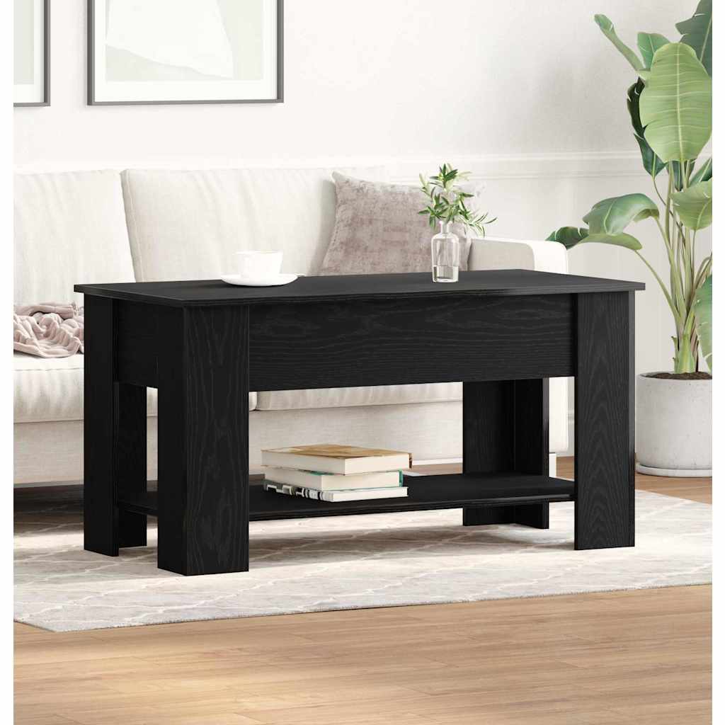 Konferenční Stolek Černý Dub 101 X 49 X 52 Cm Kompozitní Dřevo