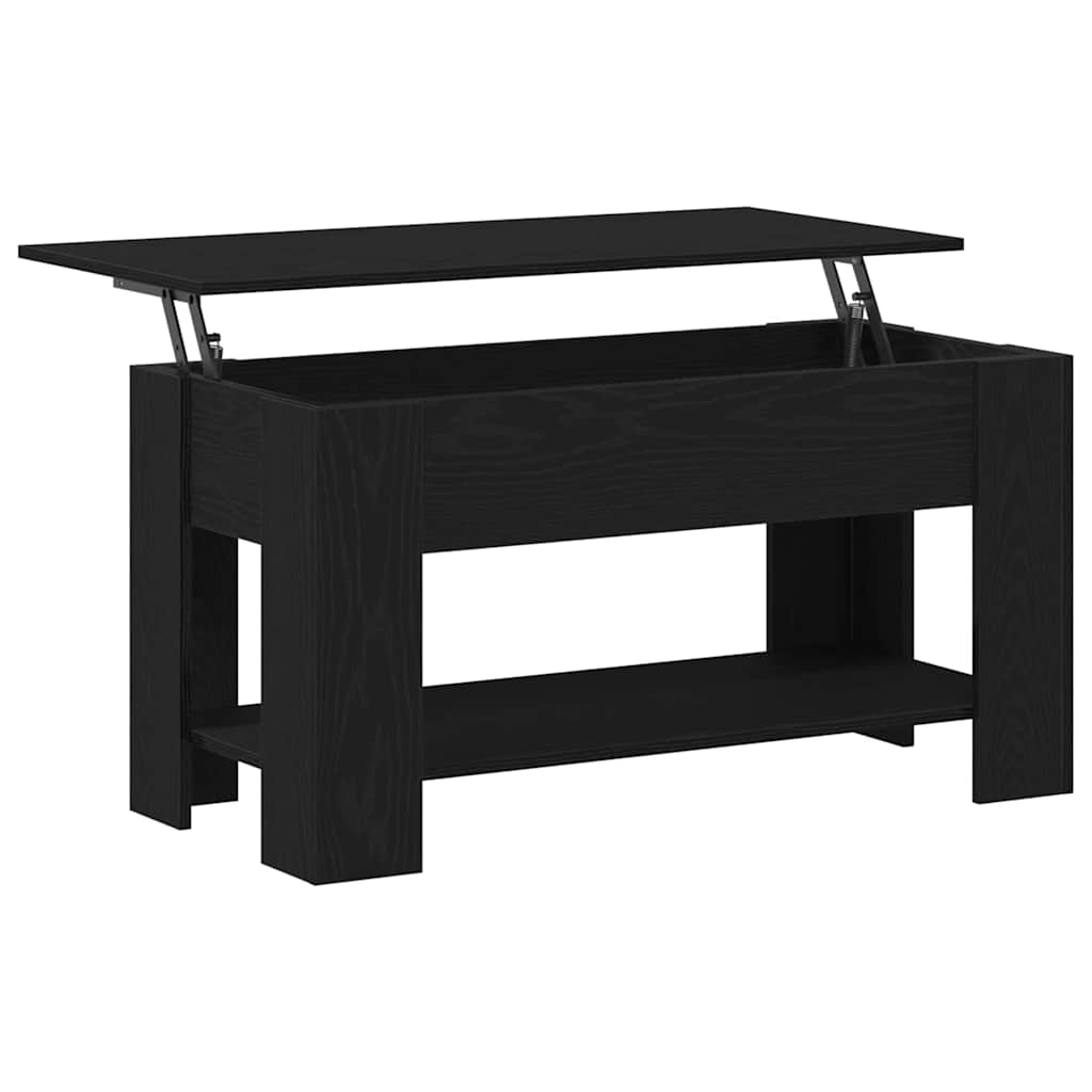 Konferenční Stolek Černý Dub 101 X 49 X 52 Cm Kompozitní Dřevo