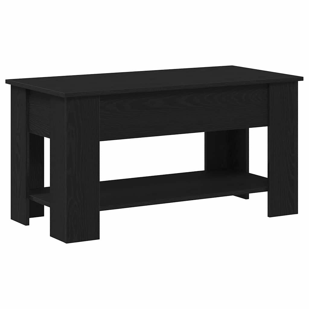 Konferenční Stolek Černý Dub 101 X 49 X 52 Cm Kompozitní Dřevo