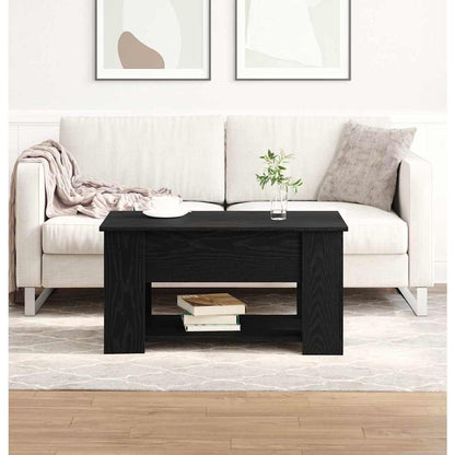 Konferenční Stolek Černý Dub 79 X 49 X 41 Cm Kompozitní Dřevo