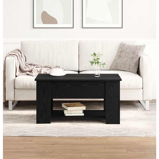 Konferenční Stolek Černý Dub 79 X 49 X 41 Cm Kompozitní Dřevo