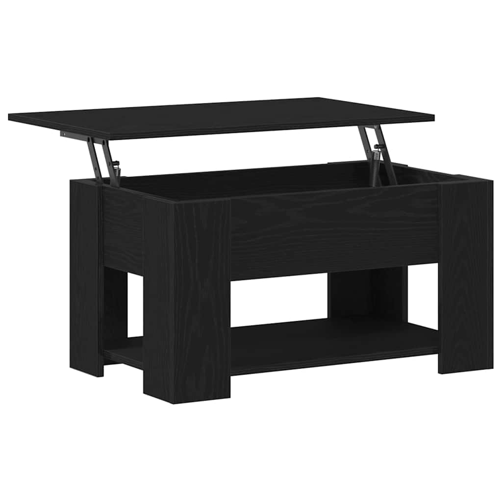 Konferenční Stolek Černý Dub 79 X 49 X 41 Cm Kompozitní Dřevo