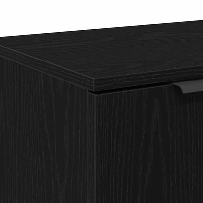 Televizní Skříň 102 X 35 X 36,5 Cm Černý Dub Kompozitní Dřevo