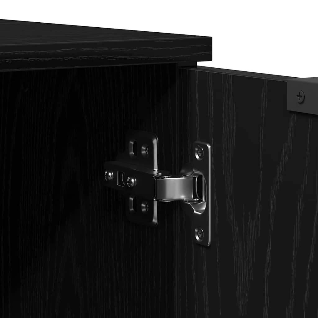 Televizní Skříň 102 X 35 X 36,5 Cm Černý Dub Kompozitní Dřevo