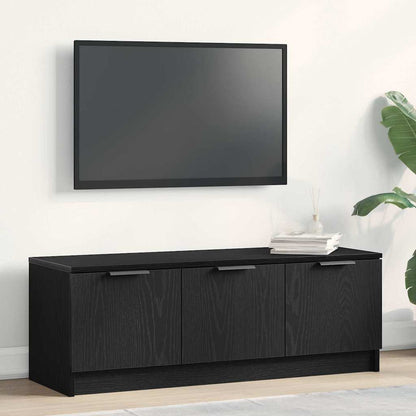 Televizní Skříň 102 X 35 X 36,5 Cm Černý Dub Kompozitní Dřevo