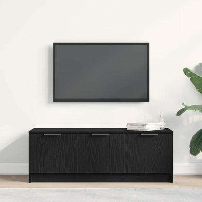 Televizní Skříň 102 X 35 X 36,5 Cm Černý Dub Kompozitní Dřevo