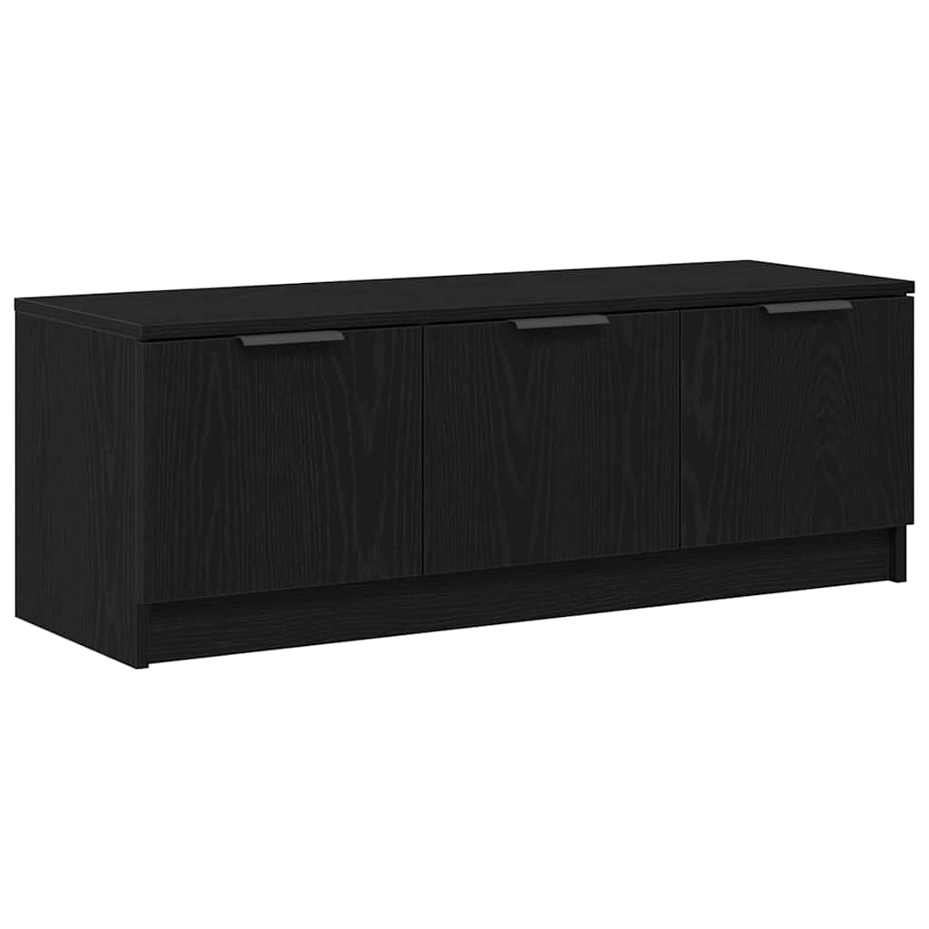 Televizní Skříň 102 X 35 X 36,5 Cm Černý Dub Kompozitní Dřevo
