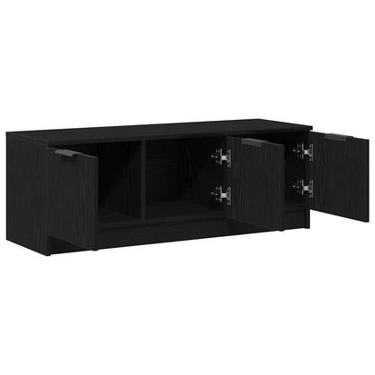 Televizní Skříň 102 X 35 X 36,5 Cm Černý Dub Kompozitní Dřevo
