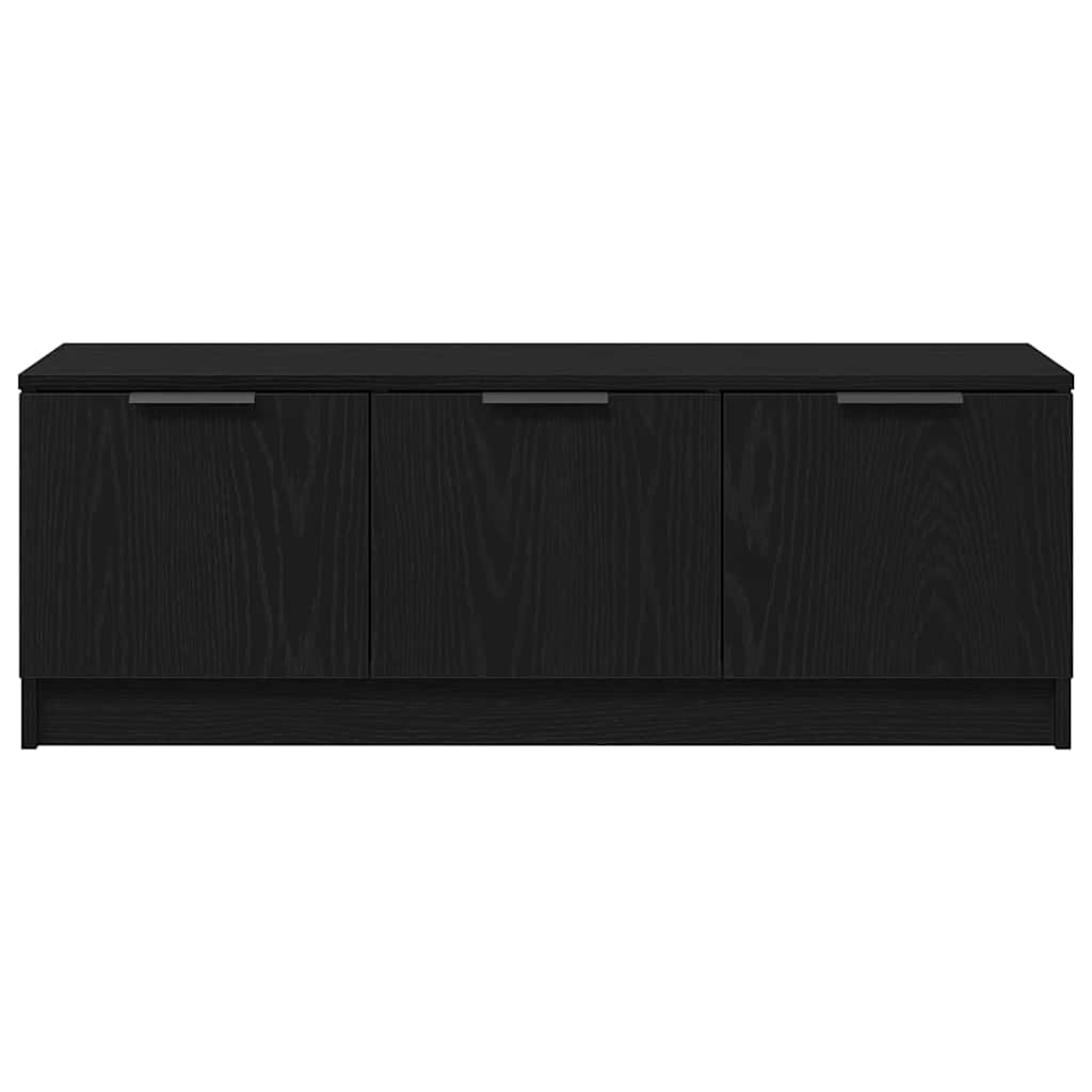 Televizní Skříň 102 X 35 X 36,5 Cm Černý Dub Kompozitní Dřevo