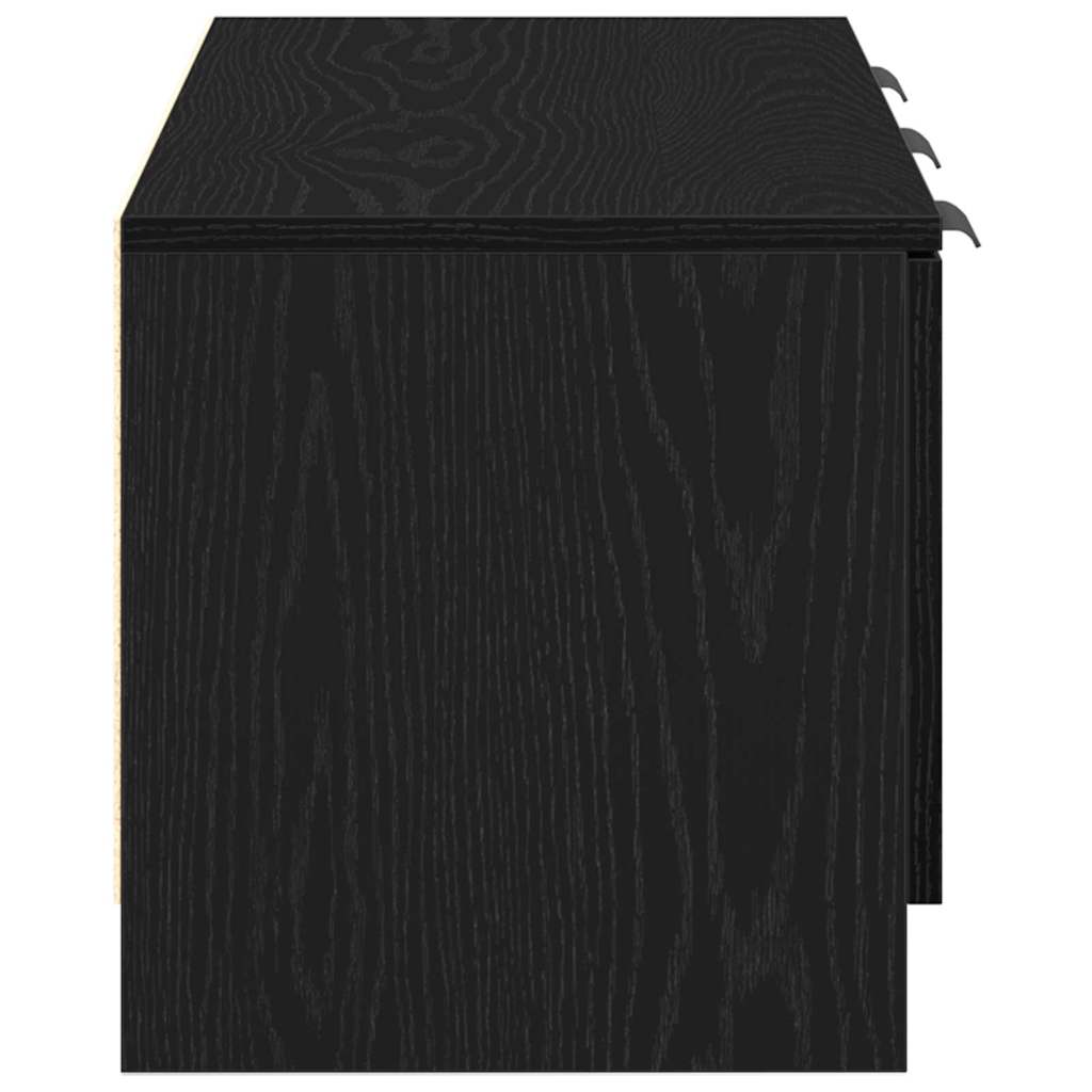 Televizní Skříň 102 X 35 X 36,5 Cm Černý Dub Kompozitní Dřevo