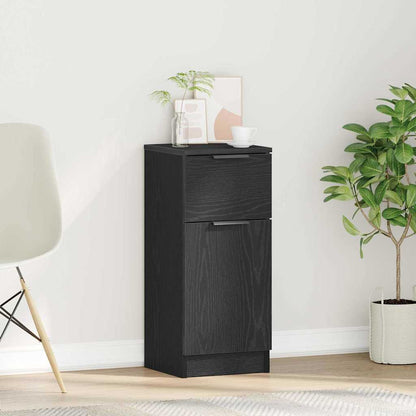 Servírovací Skříň Černý Dub 30 X 30 X 70 Cm Kompozitní Dřevo
