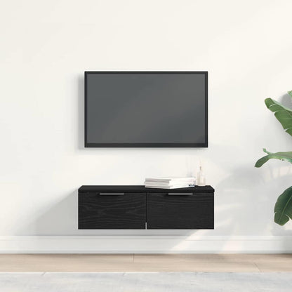 Nástěnná Skříňka Černý Dub 68 X 30 X 20 Cm Kompozitní Dřevo