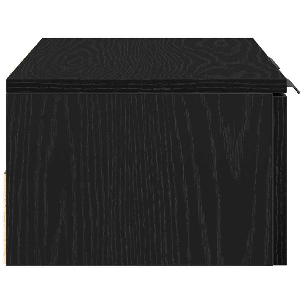 Nástěnná Skříňka Černý Dub 68 X 30 X 20 Cm Kompozitní Dřevo