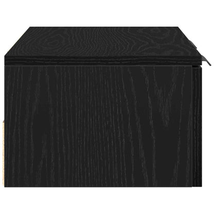 Nástěnná Skříňka Černý Dub 68 X 30 X 20 Cm Kompozitní Dřevo