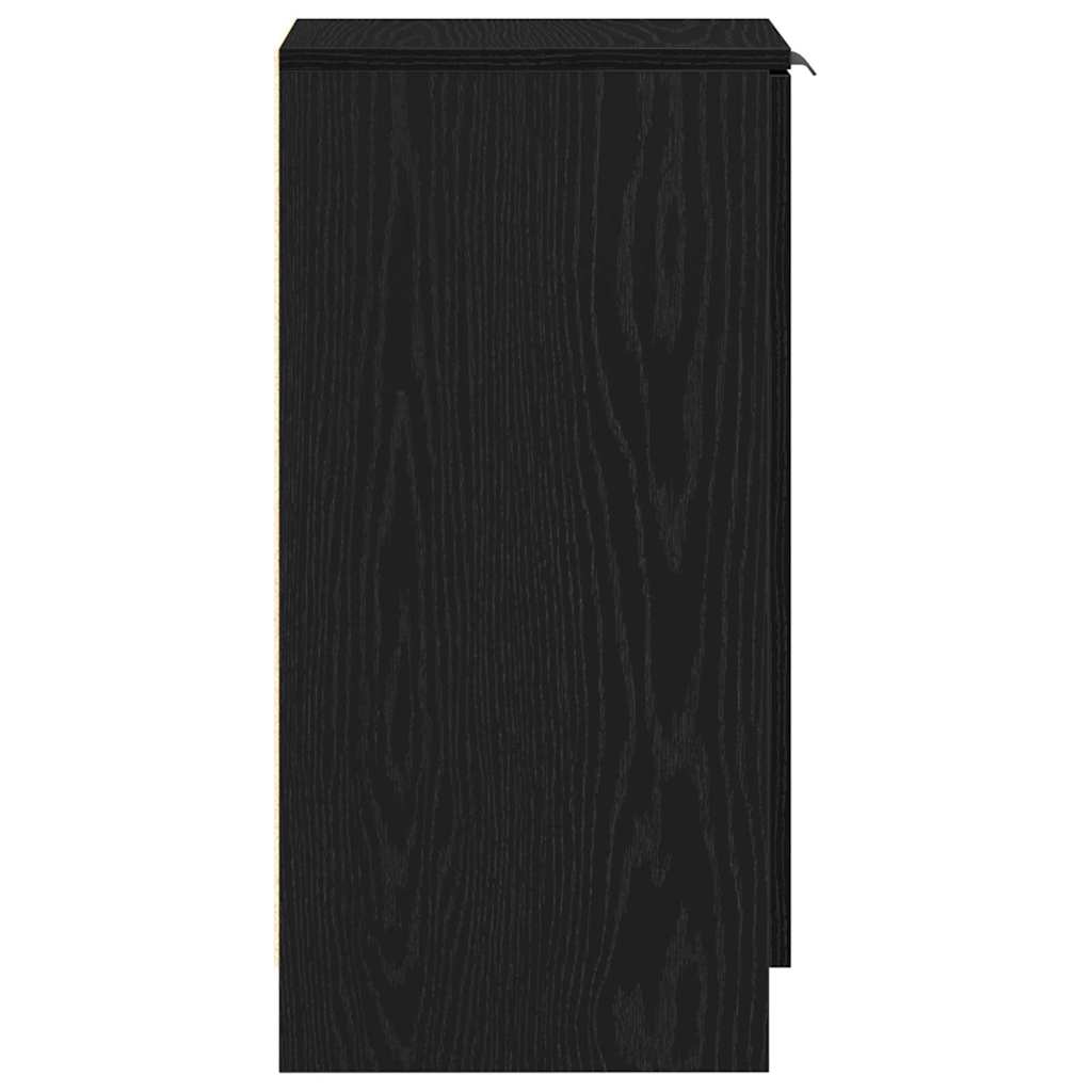 Skříň Na Obuv Černý Dub 29,5 X 35 X 70 Cm Kompozitní Dřevo