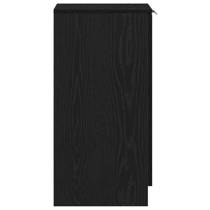 Skříň Na Obuv Černý Dub 29,5 X 35 X 70 Cm Kompozitní Dřevo