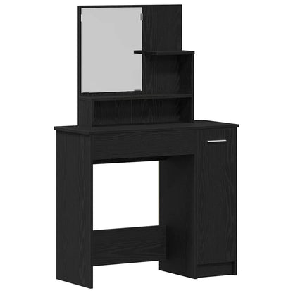 Kosmetický Stůl Černý Dub 86,5 X 35 X 136 Cm Kompozitní Dřevo