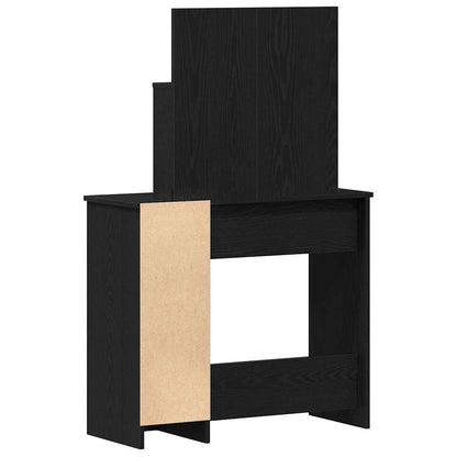 Kosmetický Stůl Černý Dub 86,5 X 35 X 136 Cm Kompozitní Dřevo