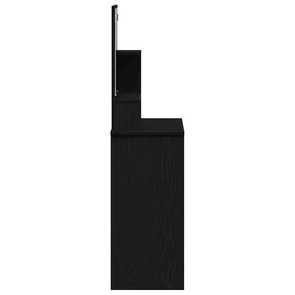 Kosmetický Stůl Černý Dub 86,5 X 35 X 136 Cm Kompozitní Dřevo