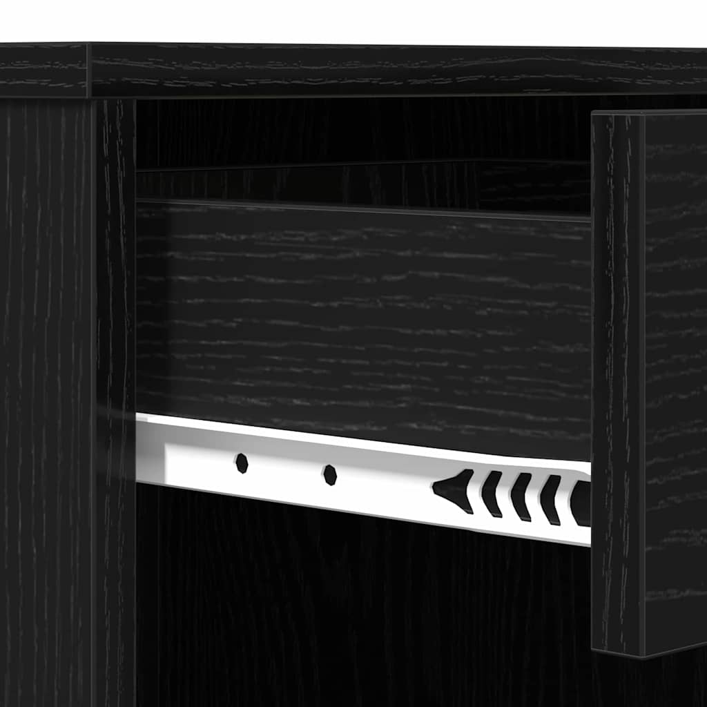 Kosmetický Kabinet Černý Dub 80 X 40 X 75 Cm Kompozitní Dřevo