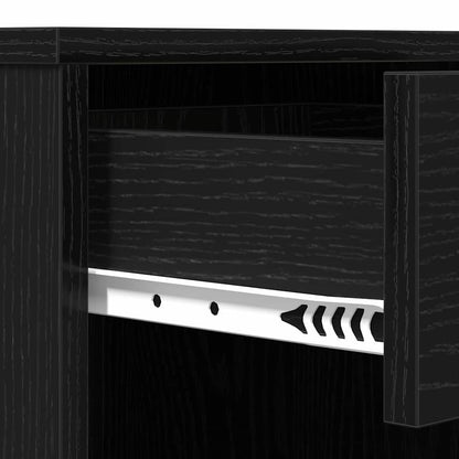 Kosmetický Kabinet Černý Dub 80 X 40 X 75 Cm Kompozitní Dřevo