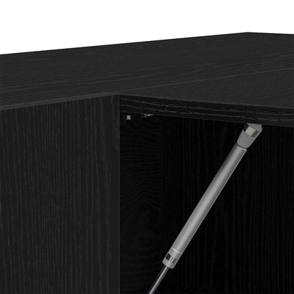 Kabinet Na Chodbu Černý Dub 97,5 X 37 X 99 Cm Kompozitní Dřevo