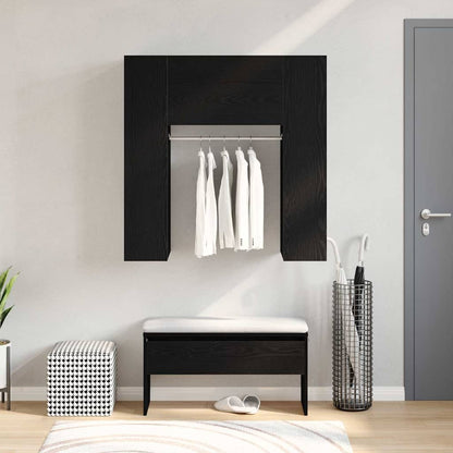 Kabinet Na Chodbu Černý Dub 97,5 X 37 X 99 Cm Kompozitní Dřevo