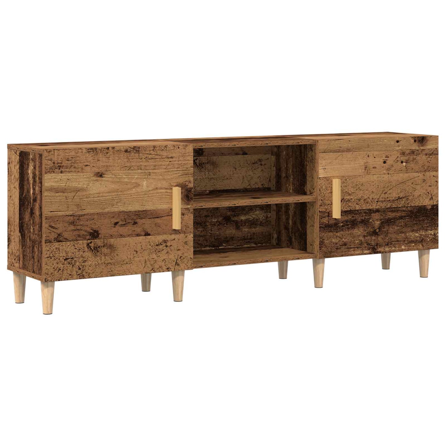 Televizní Skříň 150 X 30 X 50 Cm Staré Dřevo Kompozitní Dřevo