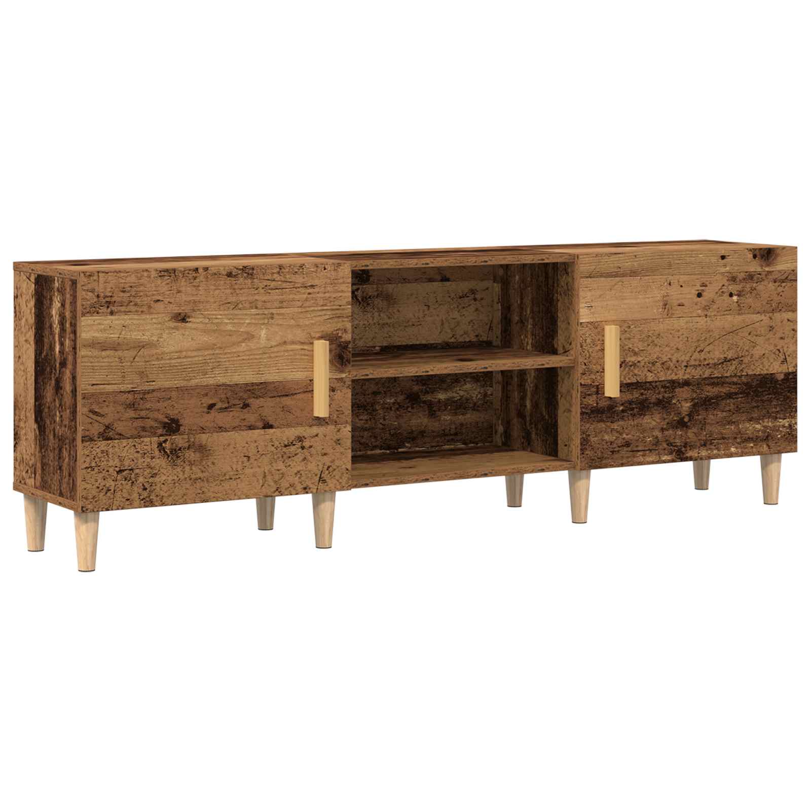 Televizní Skříň 150 X 30 X 50 Cm Staré Dřevo Kompozitní Dřevo
