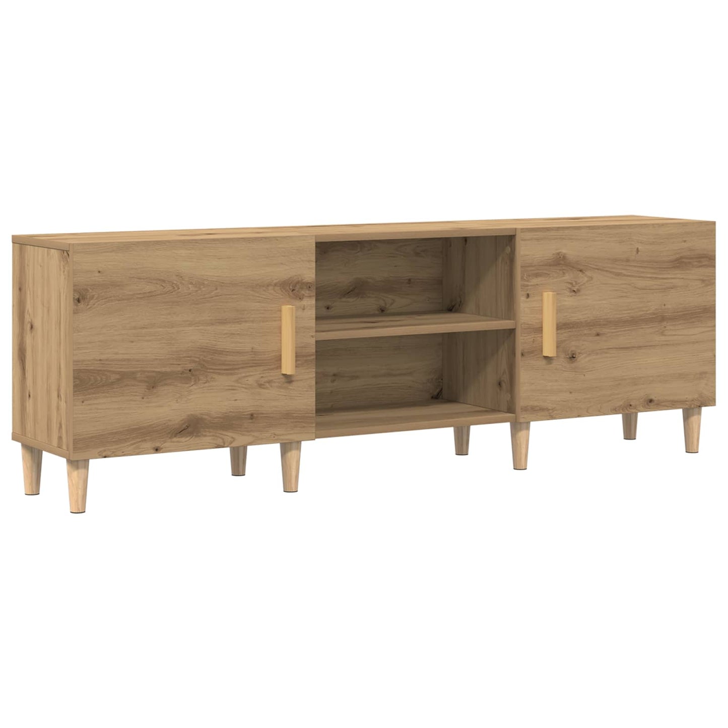 Televizní Skříň 150 X 30 X 50 Cm Dub Artisan Kompozitní Dřevo