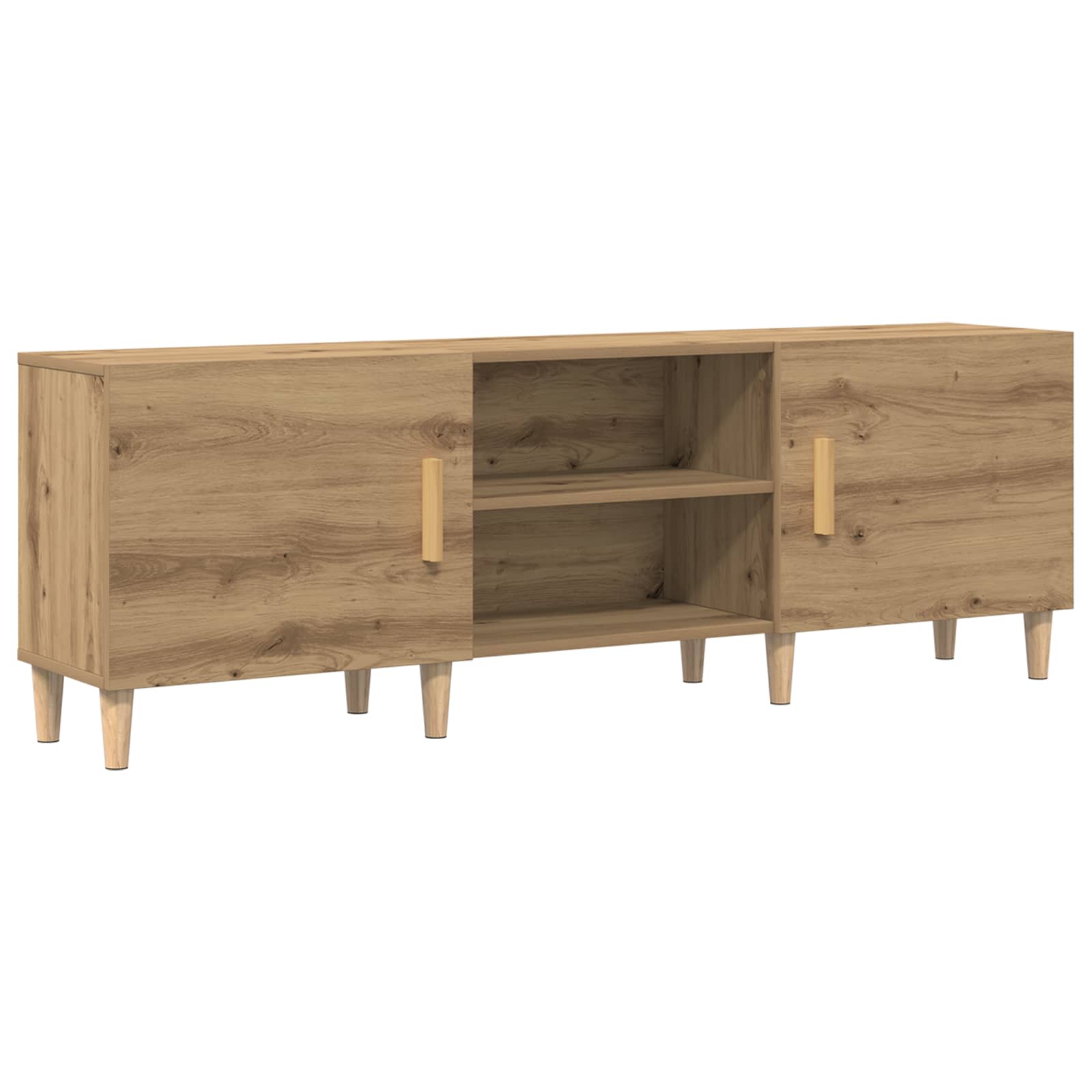 Televizní Skříň 150 X 30 X 50 Cm Dub Artisan Kompozitní Dřevo