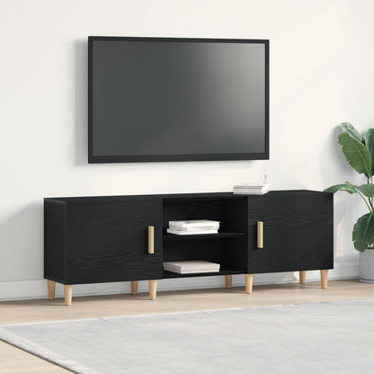 Televizní Skříň 150 X 30 X 50 Cm Černý Dub Kompozitní Dřevo