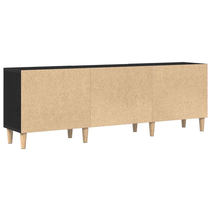 Televizní Skříň 150 X 30 X 50 Cm Černý Dub Kompozitní Dřevo