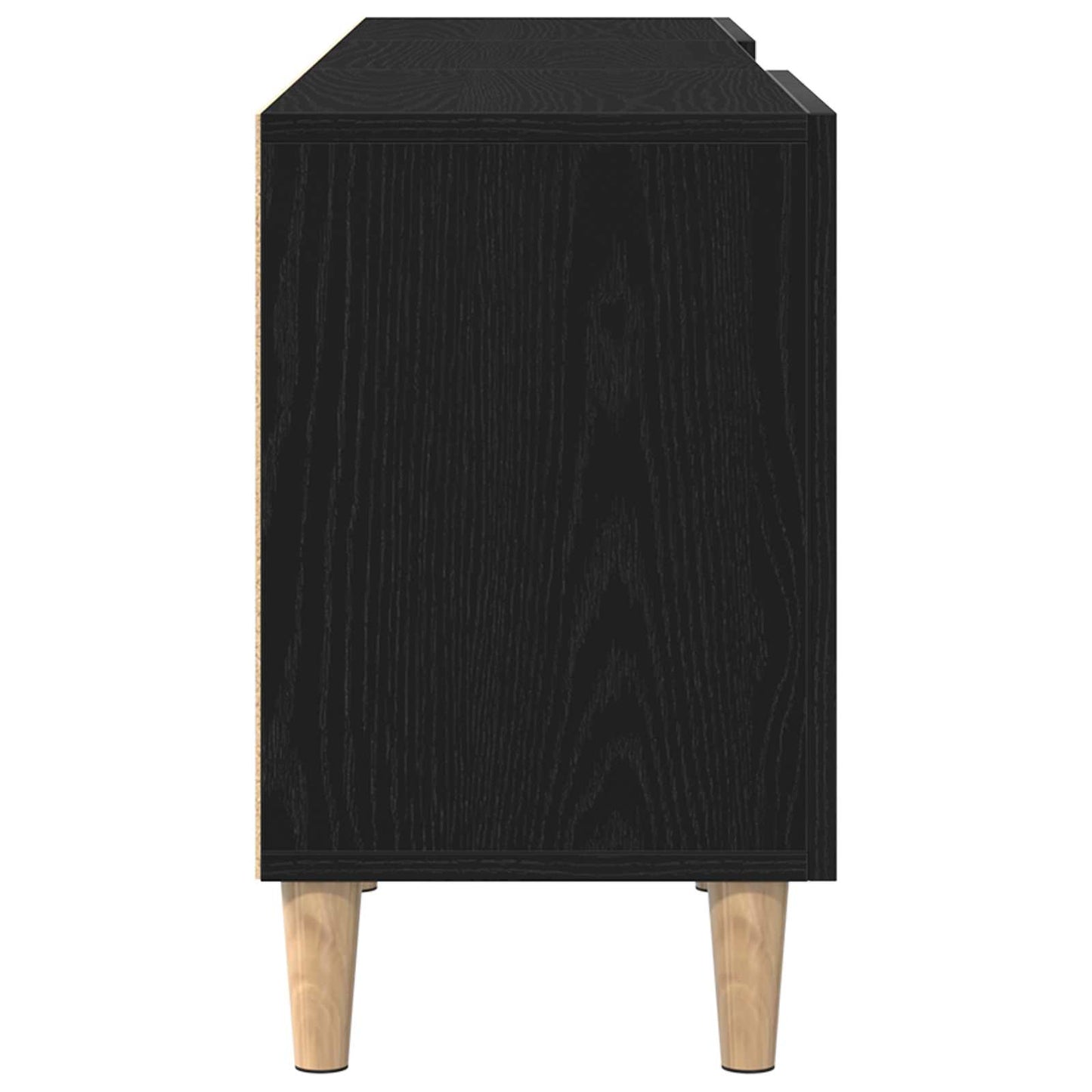 Televizní Skříň 150 X 30 X 50 Cm Černý Dub Kompozitní Dřevo