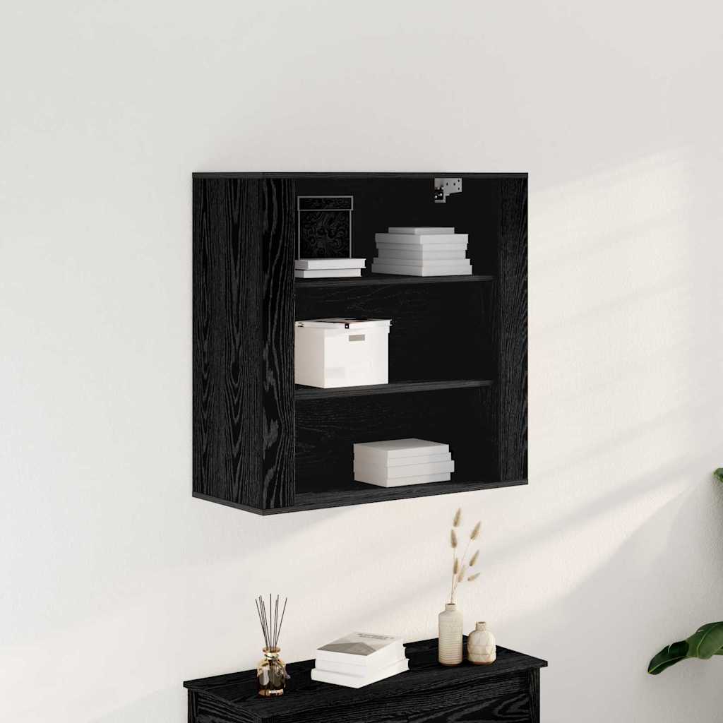 Nástěnná Skříňka Černý Dub 80 X 33 X 80 Cm Kompozitní Dřevo
