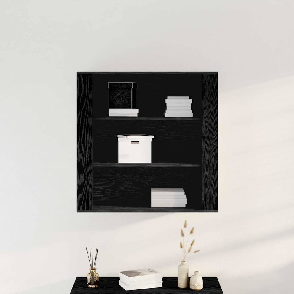 Nástěnná Skříňka Černý Dub 80 X 33 X 80 Cm Kompozitní Dřevo