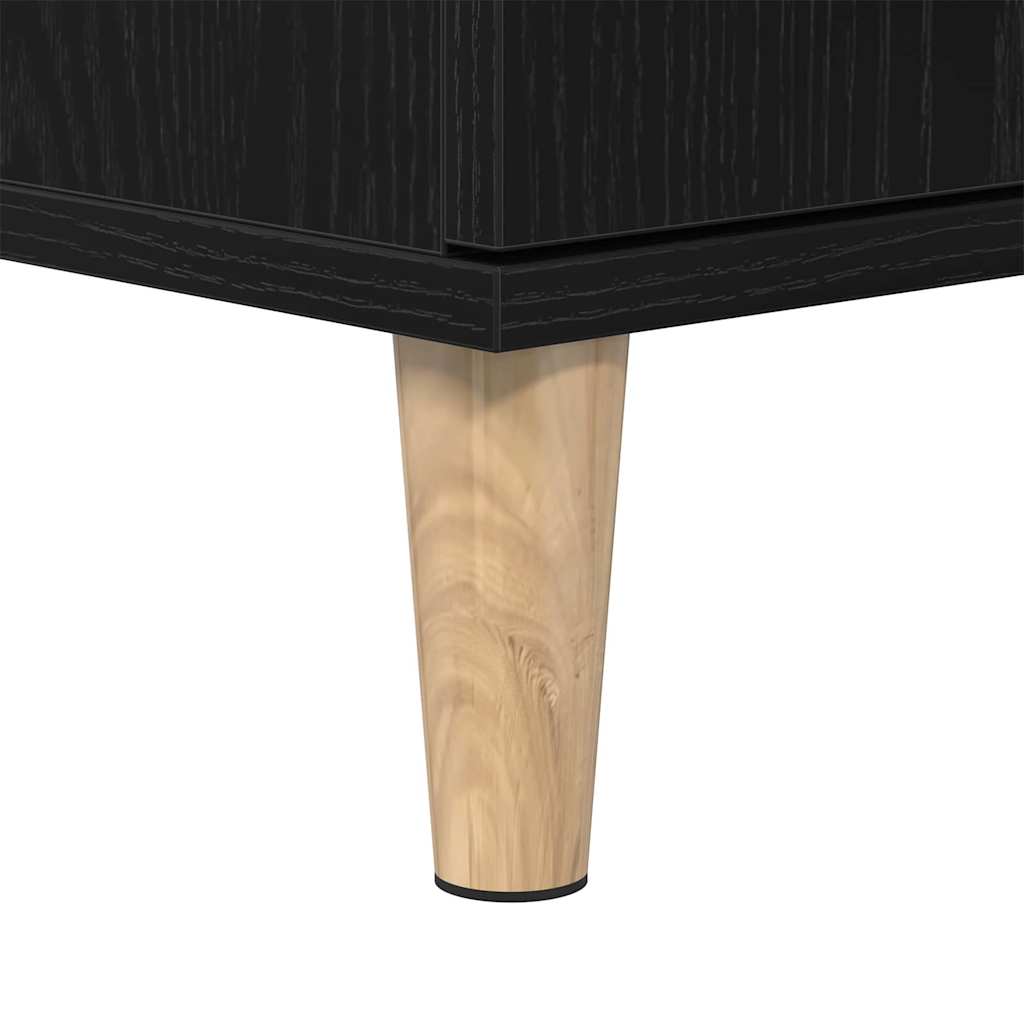 Koupelnový Kabinet Černý Dub 30 X 30 X 100 Cm Kompozitní Dřevo