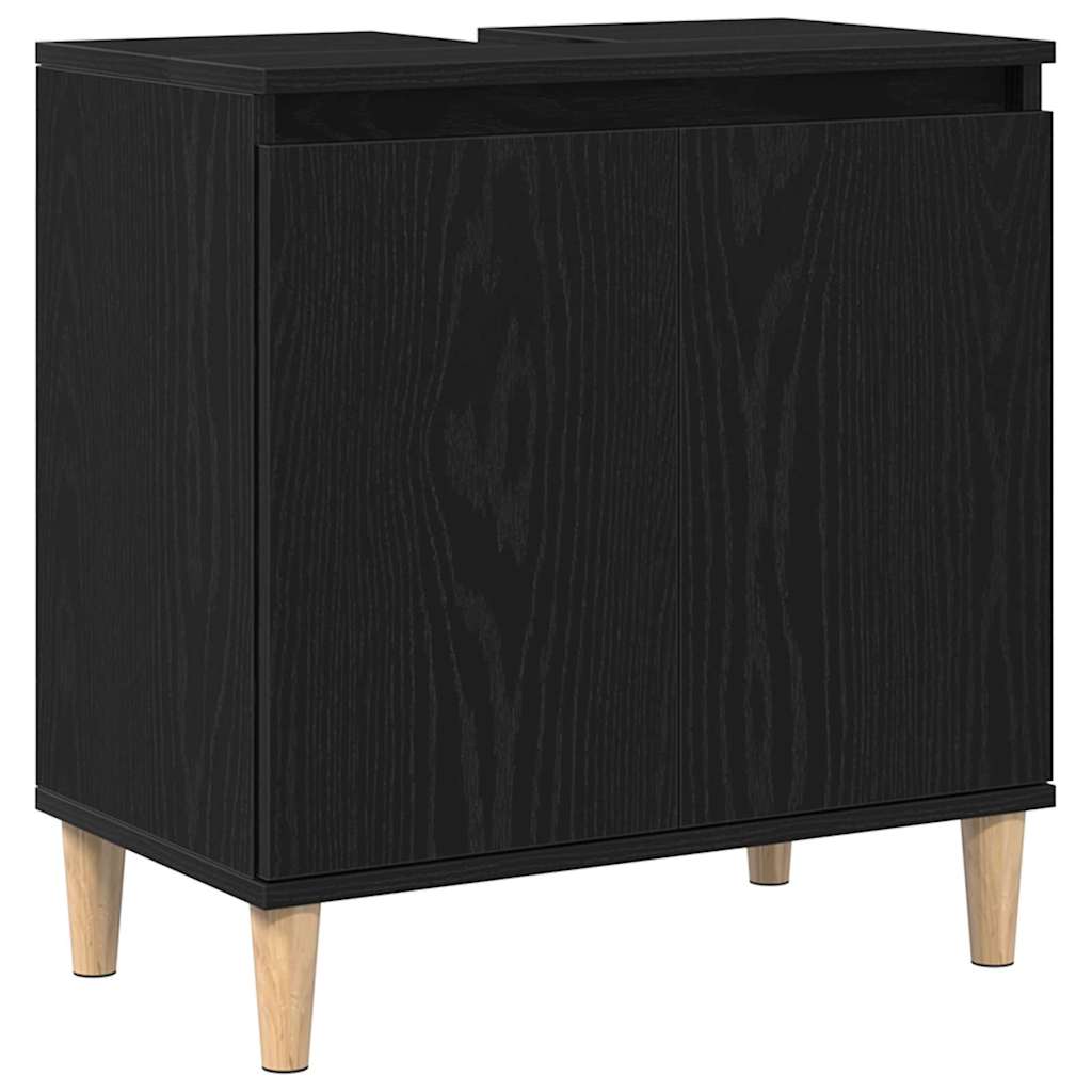 Skříňka Pod Umyvadlo Černý Dub 58 X 33 X 60 Cm Kompozitní Dřevo