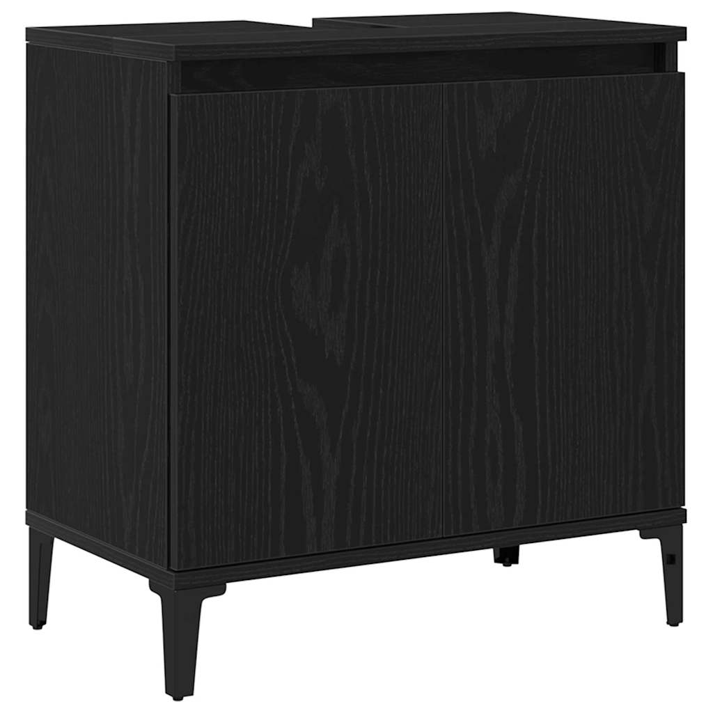 Skříňka Pod Umyvadlo Černý Dub 58 X 33 X 60 Cm Kompozitní Dřevo