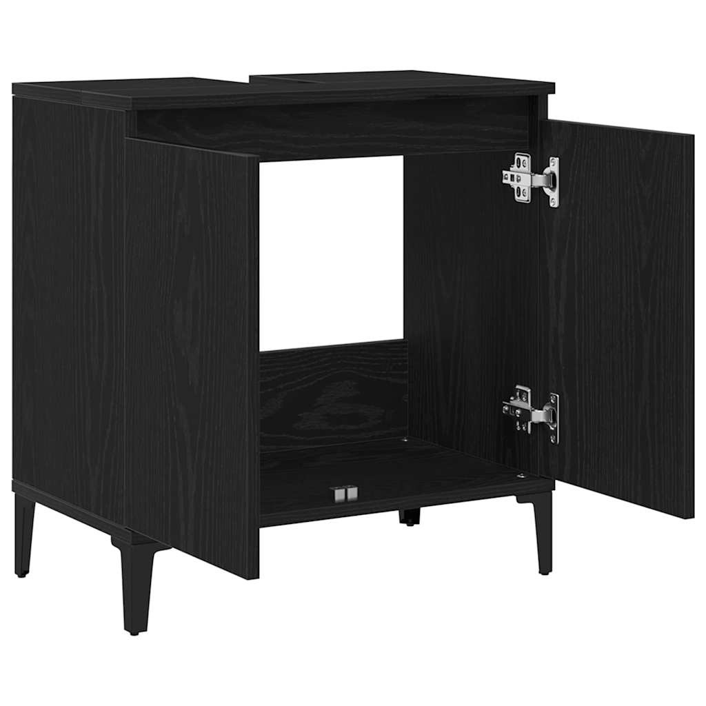 Skříňka Pod Umyvadlo Černý Dub 58 X 33 X 60 Cm Kompozitní Dřevo