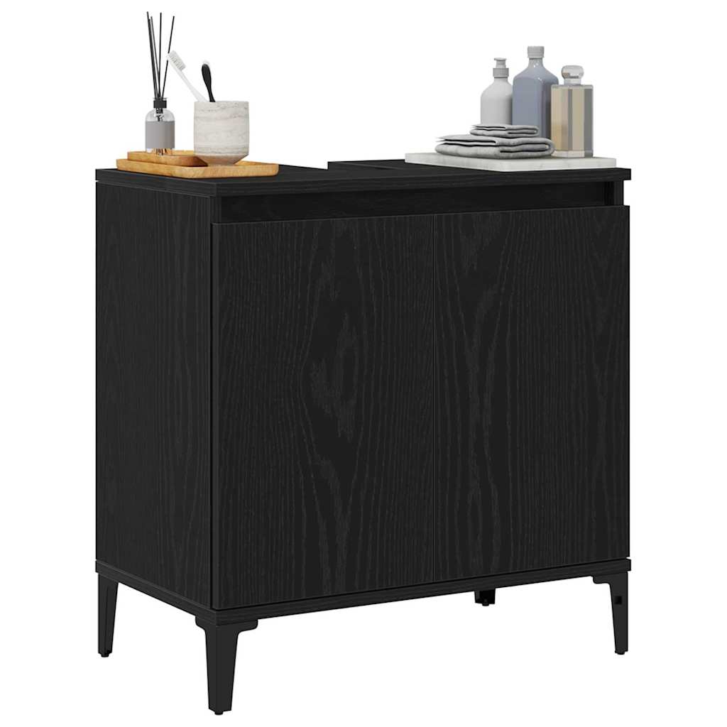 Skříňka Pod Umyvadlo Černý Dub 58 X 33 X 60 Cm Kompozitní Dřevo